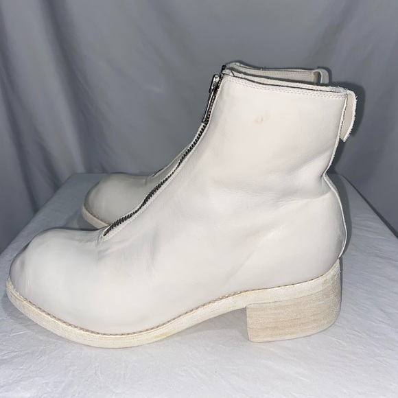 Guidi *NEW* PL1 White Soft Horse Full Grain Front Zip Ankle Boots - Picture 5 of 17
